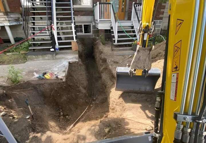 Excavation, Saint-Basile